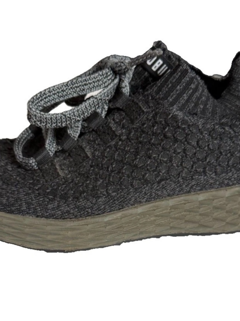 NOBULL Allday Knit Womens Running Shoes Training Sneakers Black Gray Size 7